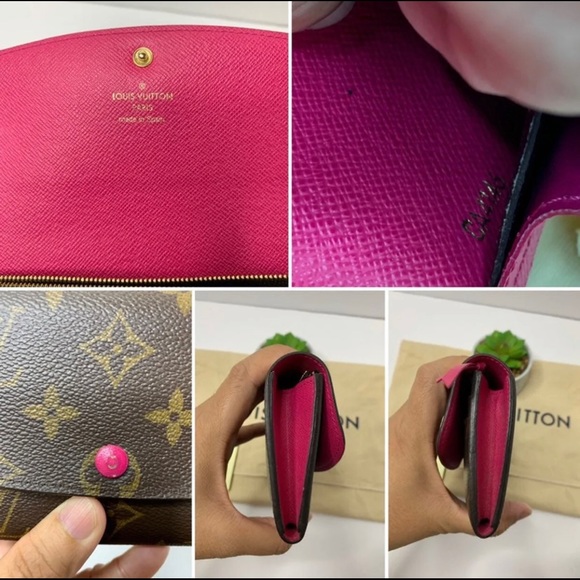 Louis Vuitton Emilie Wallet in Fuchsia Monogram - Picture 6 of 8